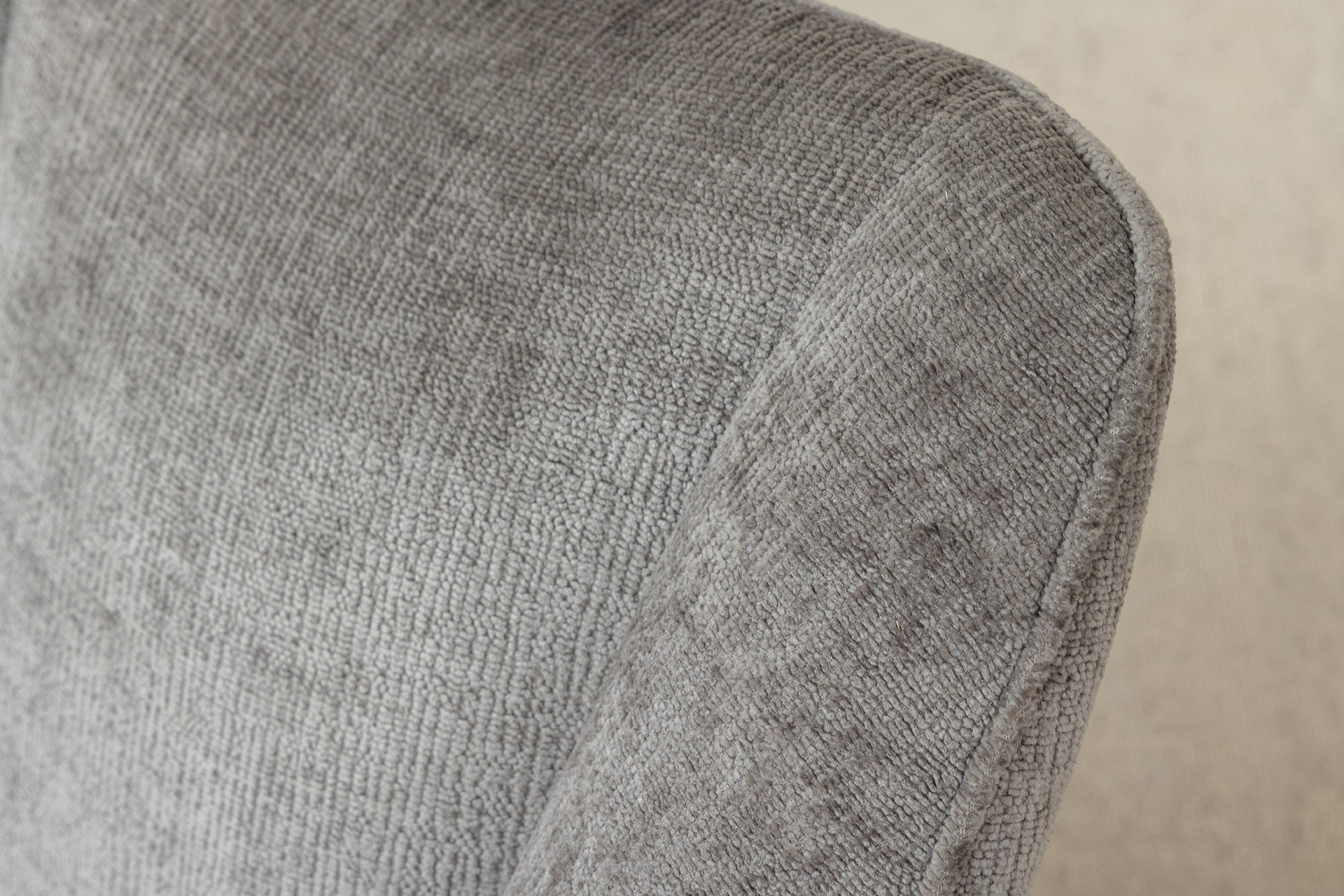 Lote de 2 sillas giratorias retro AVIGNON de chenilla gris y patas de metal negro