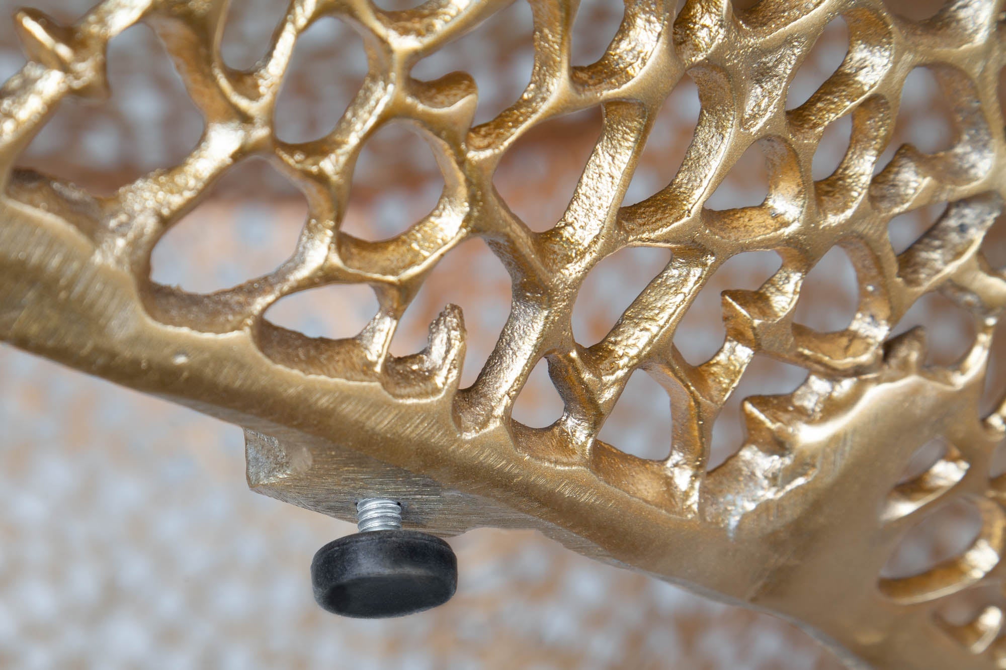 Coffee table ABSTRACT LEAF 120cm gold