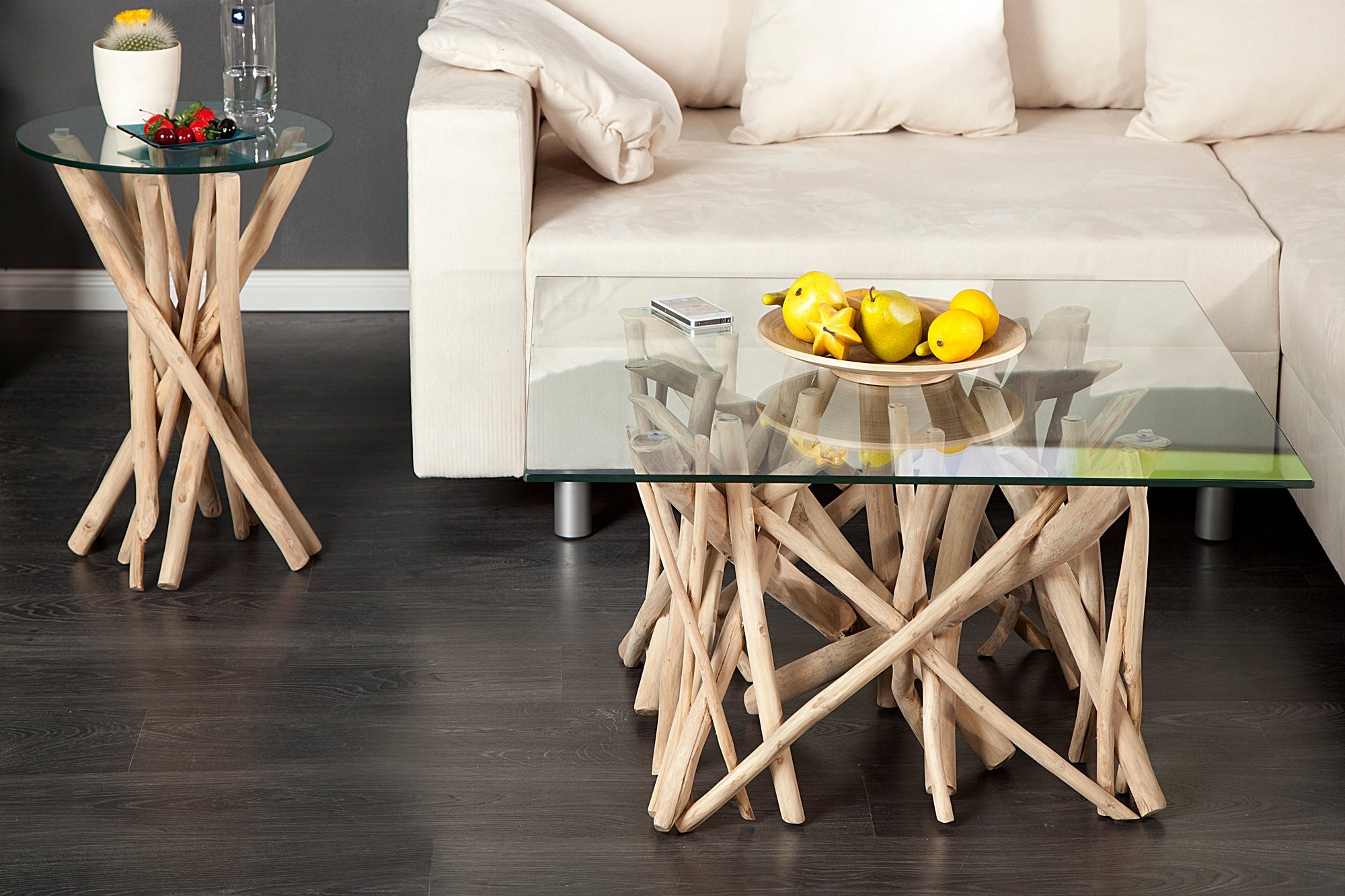 Coffee table DRIFTWOOD 60cm rack w/o glass plate