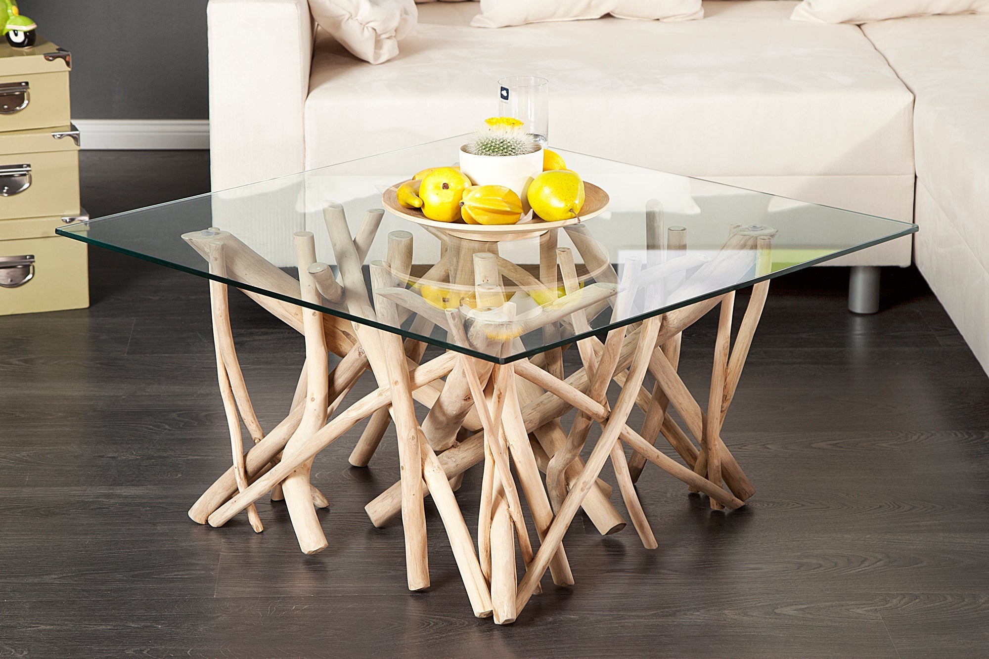 Coffee table DRIFTWOOD 60cm rack w/o glass plate