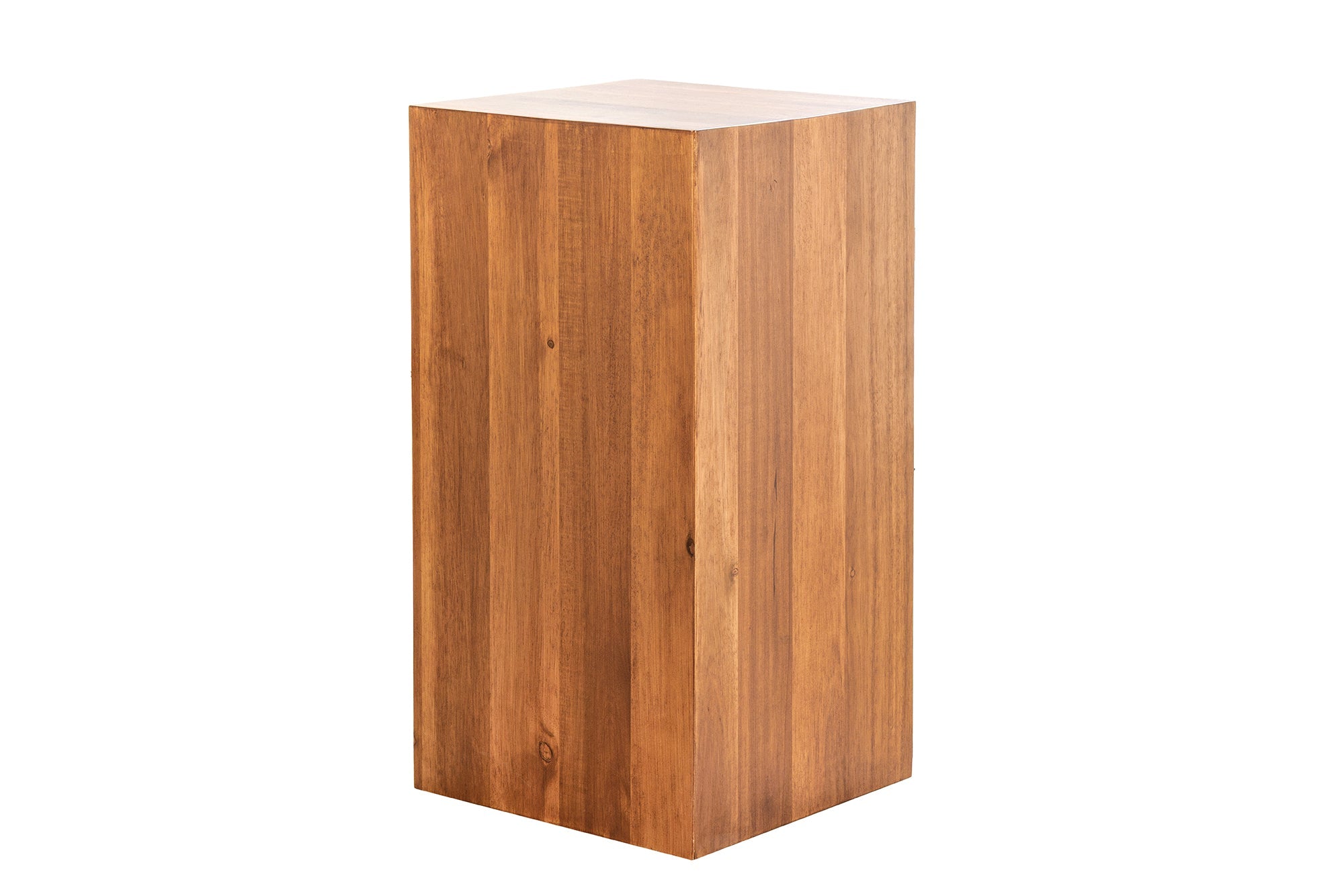 Colonne décorative en bois massif COLUMNA 50cm table d’appoint en acacia marron