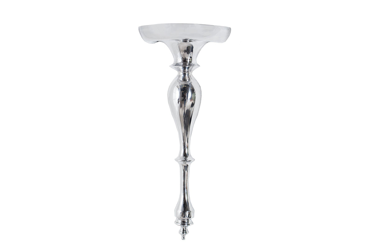 Console murale baroque SCALA 60cm étagère murale en aluminium argenté