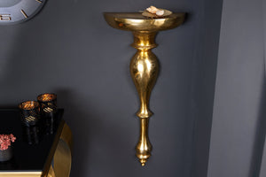 Console murale baroque SCALA 80cm étagère murale en métal doré décoration murale faite main