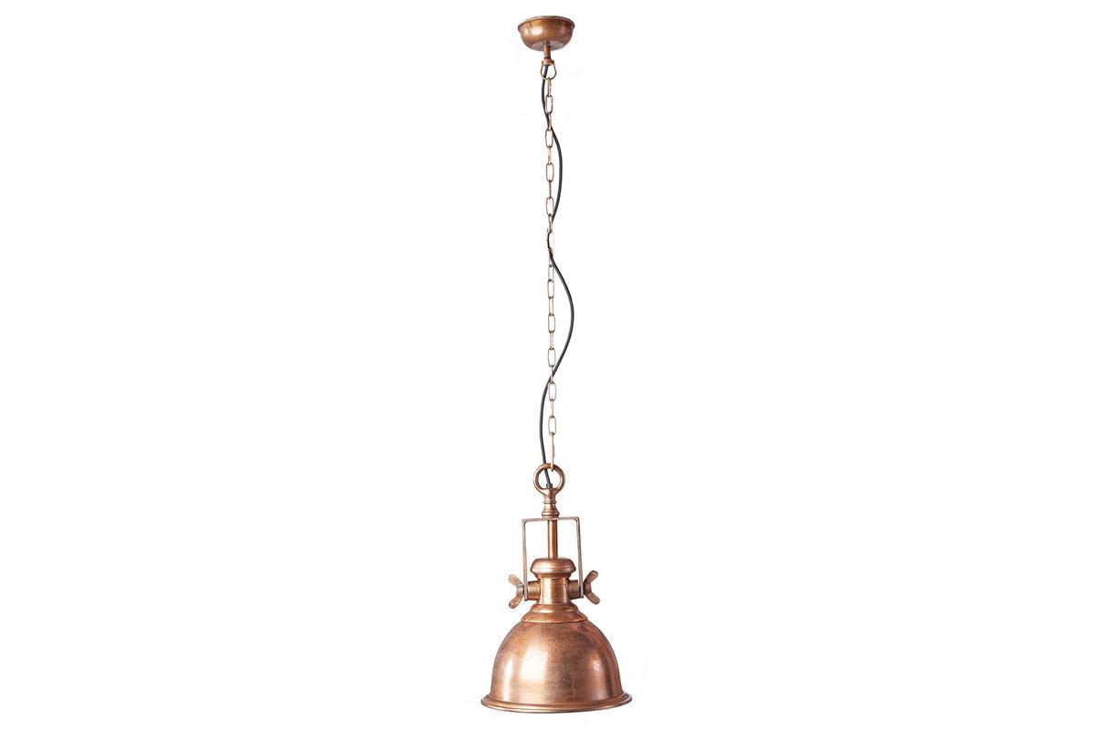 Design Hängelampe INDUSTRIAL 45cm kupfer geflammt Industrial Stil