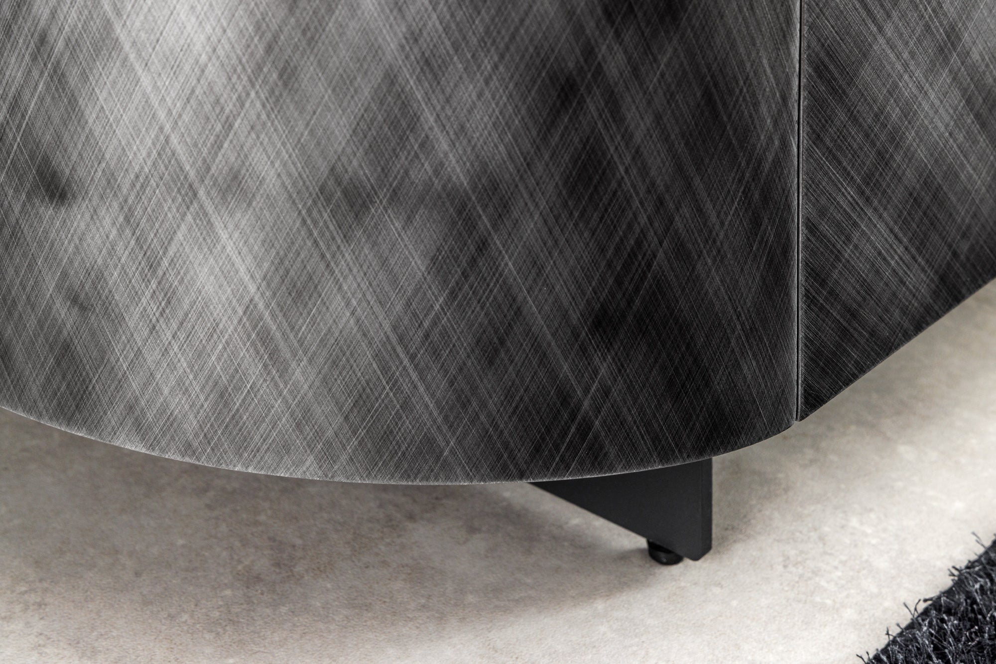 Design Sideboard REFLECTION 150cm weiß Keramik Marmor anthrazit 3D Effekt brushed Finish