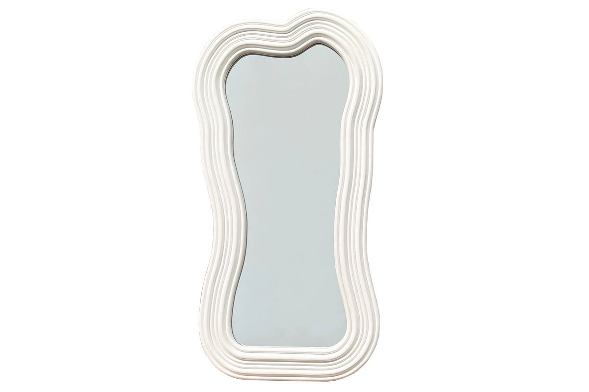 Design Wandspiegel ALICE II 100cm weiß