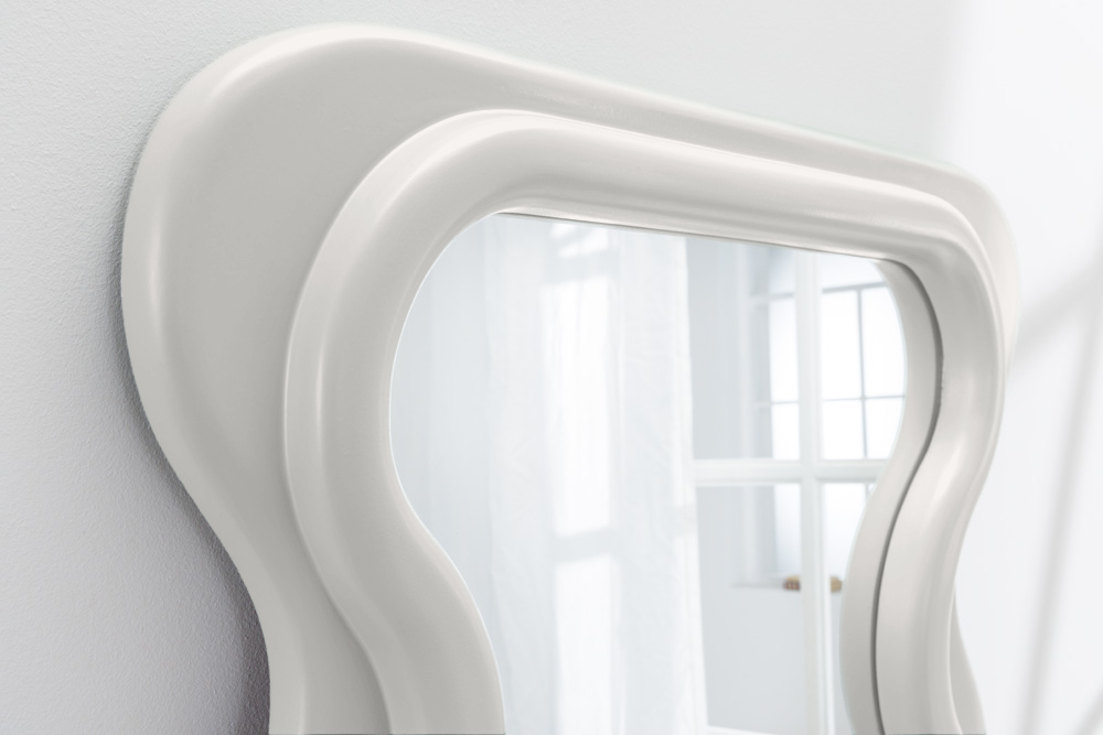 Design Wandspiegel CURVY 160cm weiß
