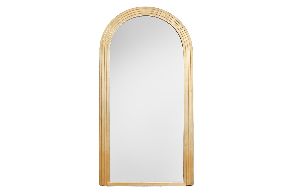 Élégant miroir mural ART DECO 160cm or miroir à arc rond