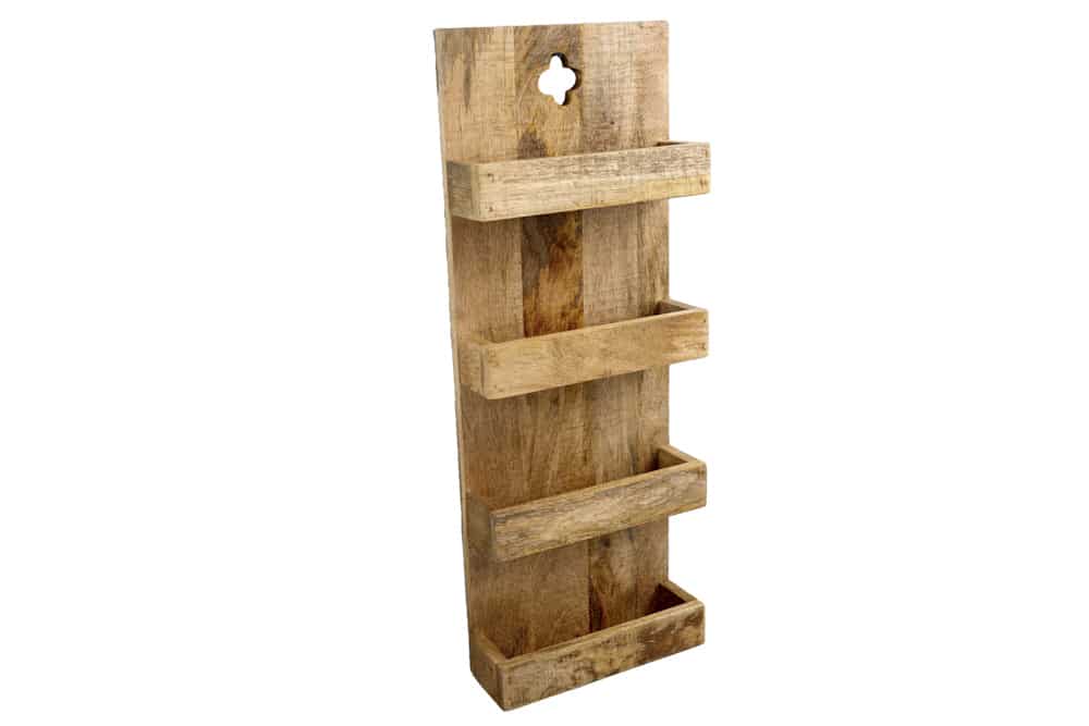 Etagère de cuisine solide HEMINGWAY 80cm étagère murale en manguier