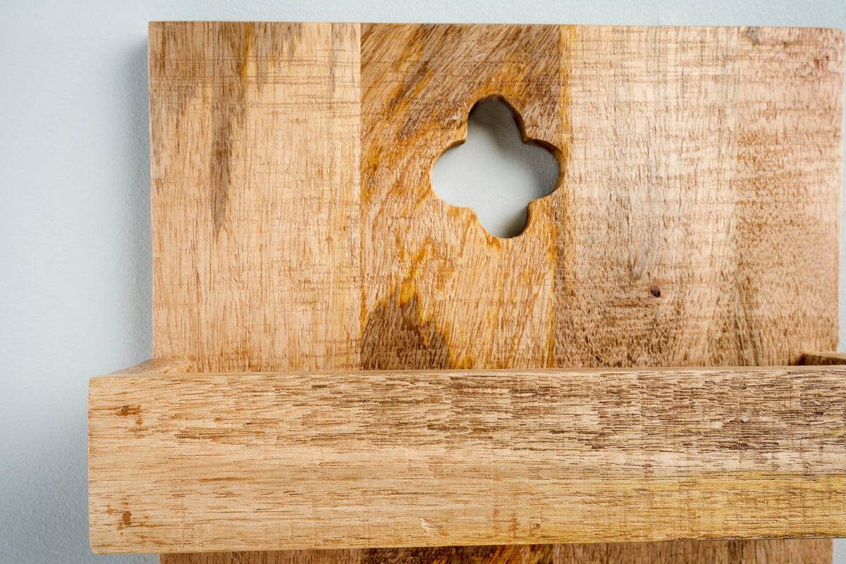 Etagère de cuisine solide HEMINGWAY 80cm étagère murale en manguier