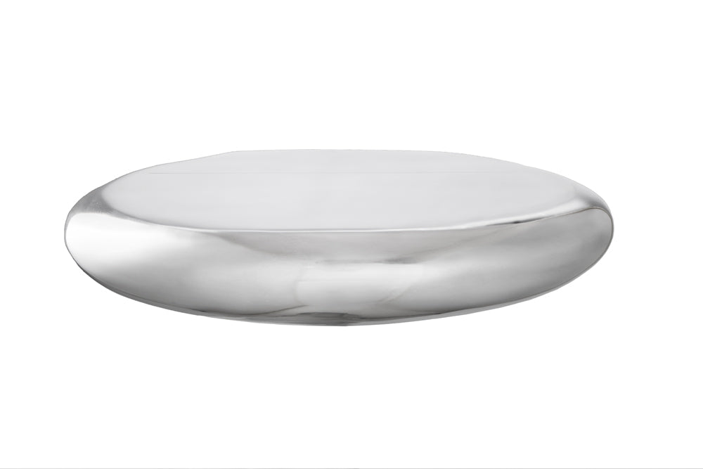 Etagère murale design moderne TEAR 40cm aluminium argenté