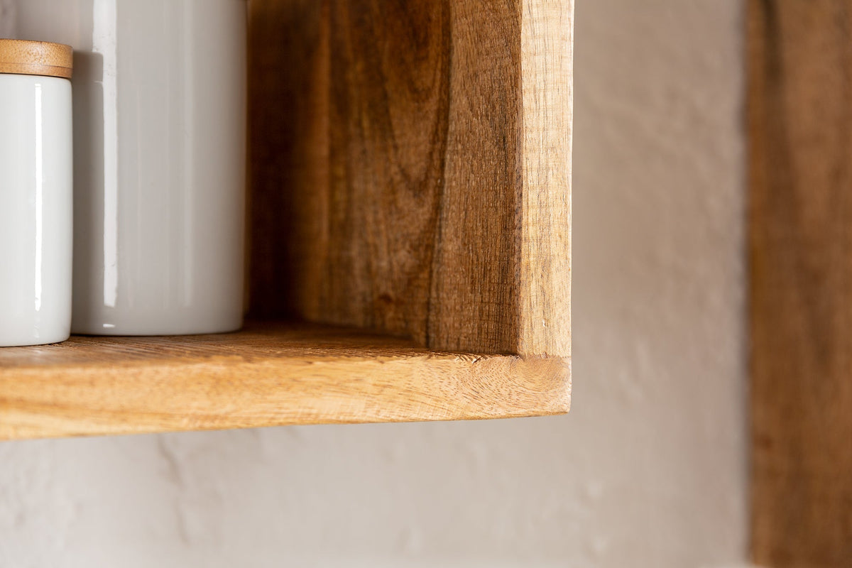 Etagère murale solide set de 3 HEMINGWAY 94cm en bois de manguier