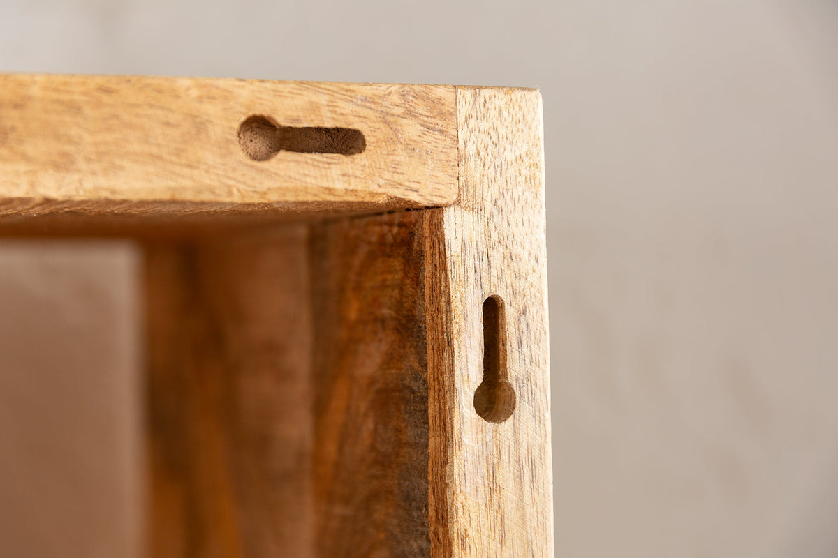 Etagère murale solide set de 3 HEMINGWAY 94cm en bois de manguier