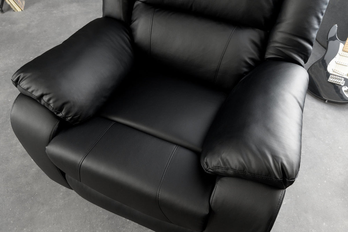Fauteuil de cinéma confortable HOLLYWOOD noir dossier réglable