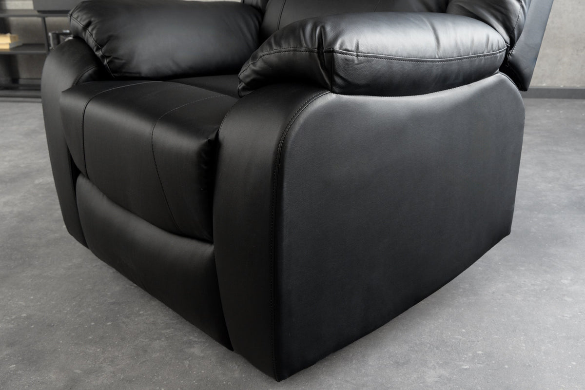 Fauteuil de cinéma confortable HOLLYWOOD noir dossier réglable