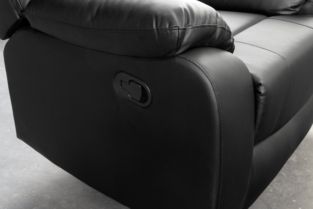 Fauteuil de cinéma confortable HOLLYWOOD noir dossier réglable