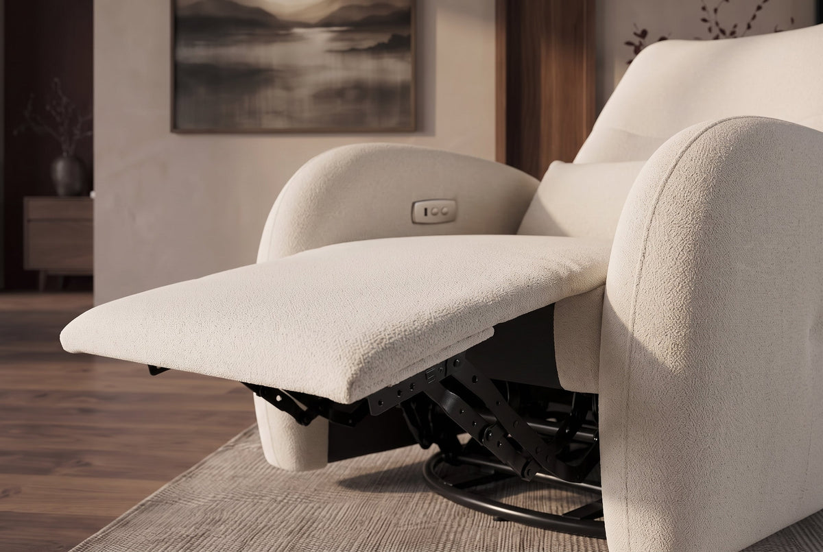 Fauteuil de cinéma électrique PRIORITY beige inclus coussin rotatif à 360° avec prise USB