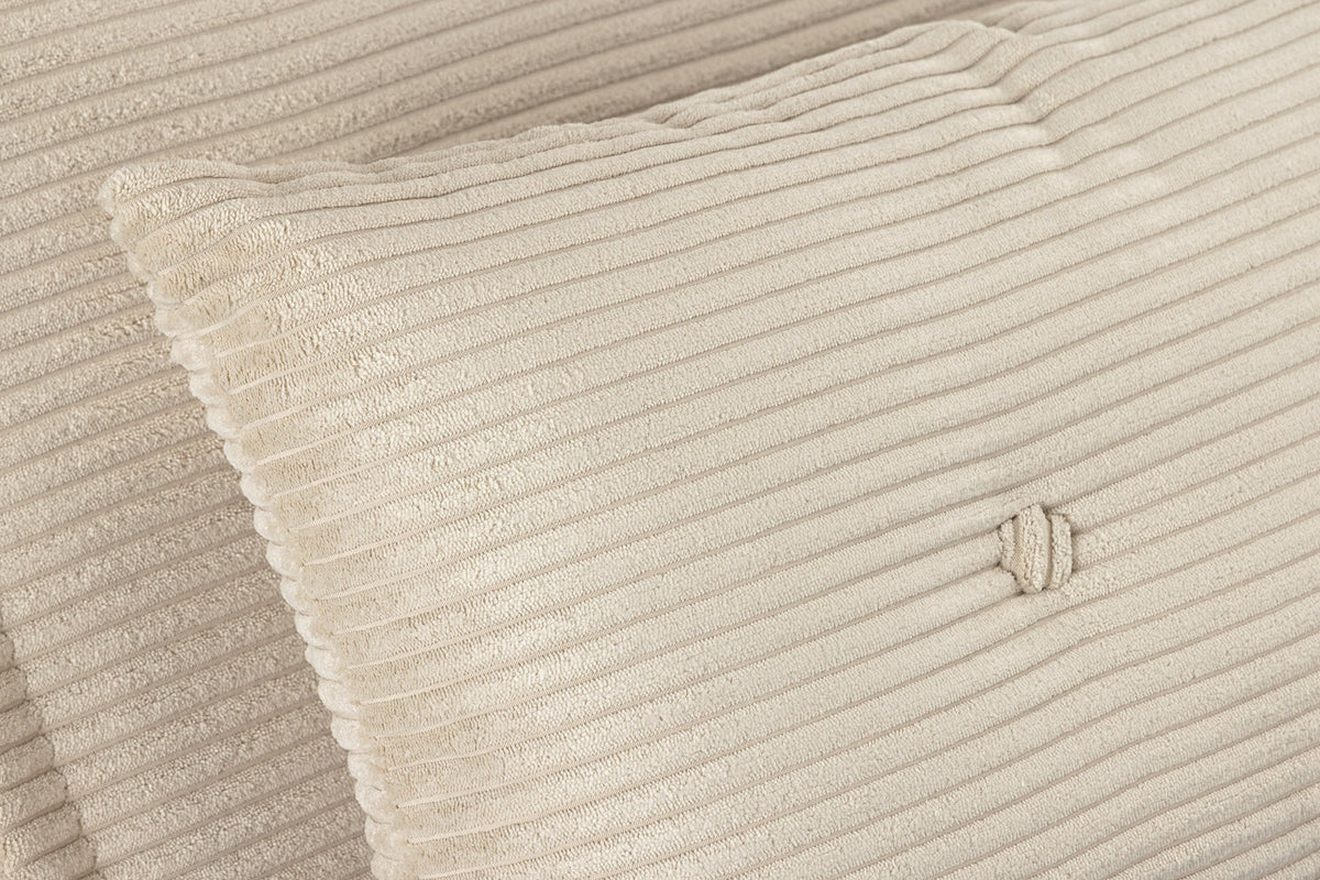 Fauteuil-lit rétro SMART MULTIFUNCTION 100cm beige Cord fonction lit incl. coussin