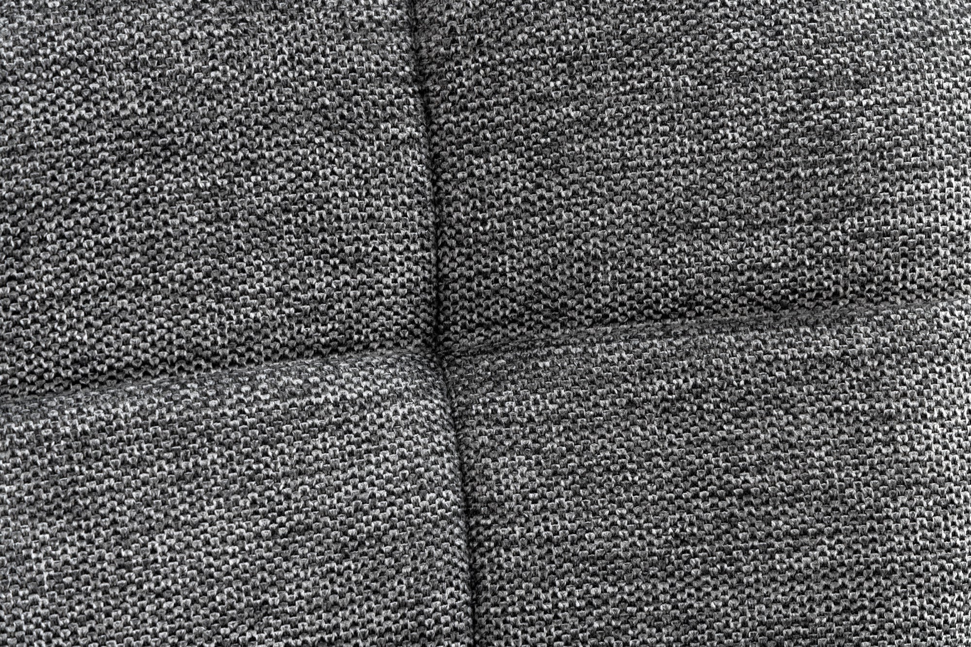 Fauteuil moderne SCANDINAVIA tissu structuré gris pieds en bois massif avec accoudoirs