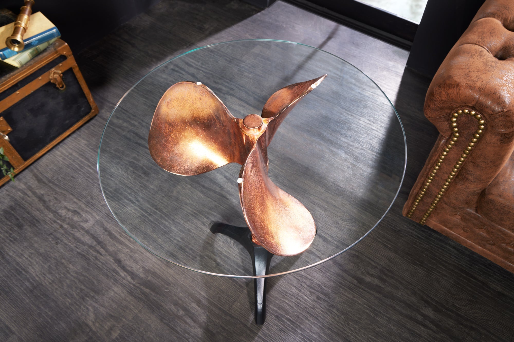 Glass plate Ø 60cm round for coffee and side tables 8mm tempered glass