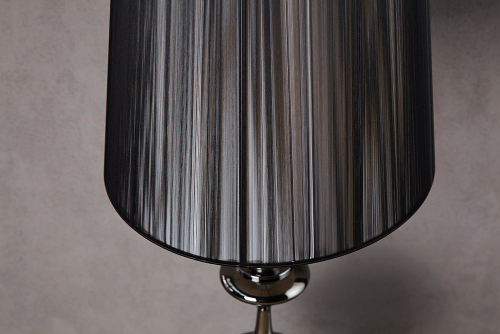 Lampadaire design élégant LUCIE 160cm lampadaire noir de style baroque