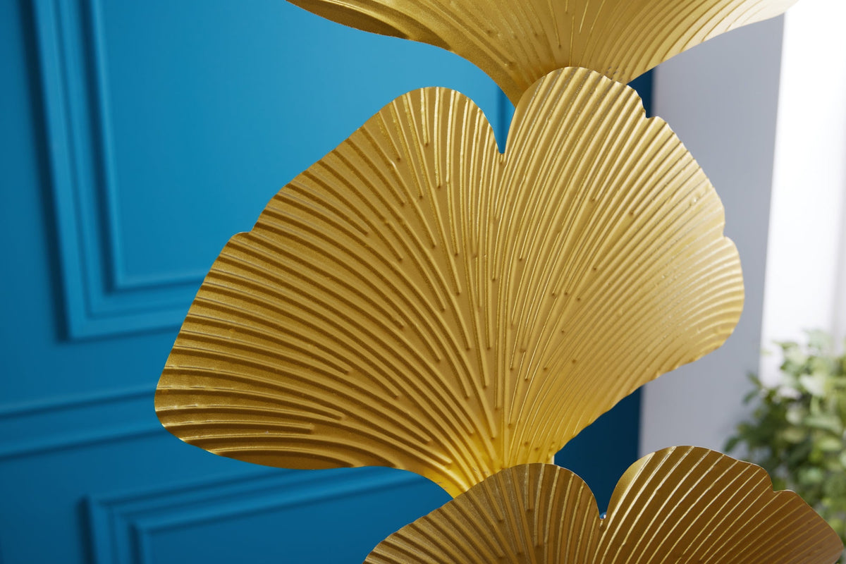 Lampadaire design GINKGO 160cm métal doré