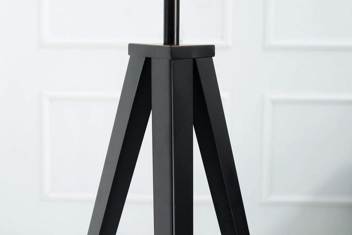 Lampadaire élégant TRIPOD 145cm lampadaire rétro noir