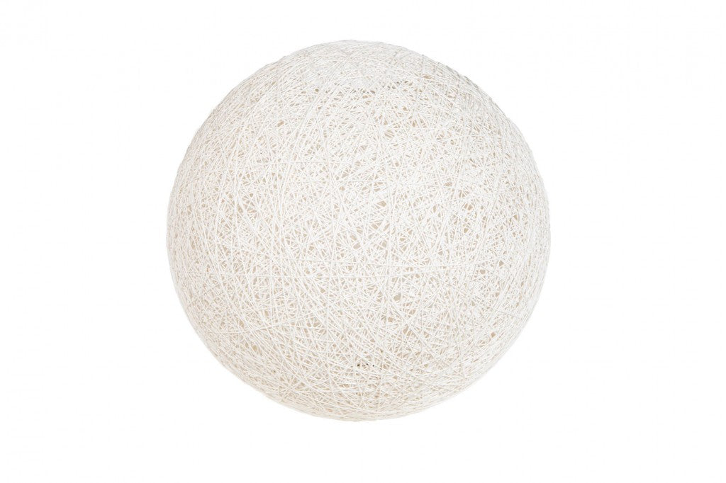 Lampe à suspension filigrane COCOONING L 45cm blanc Lampe boule