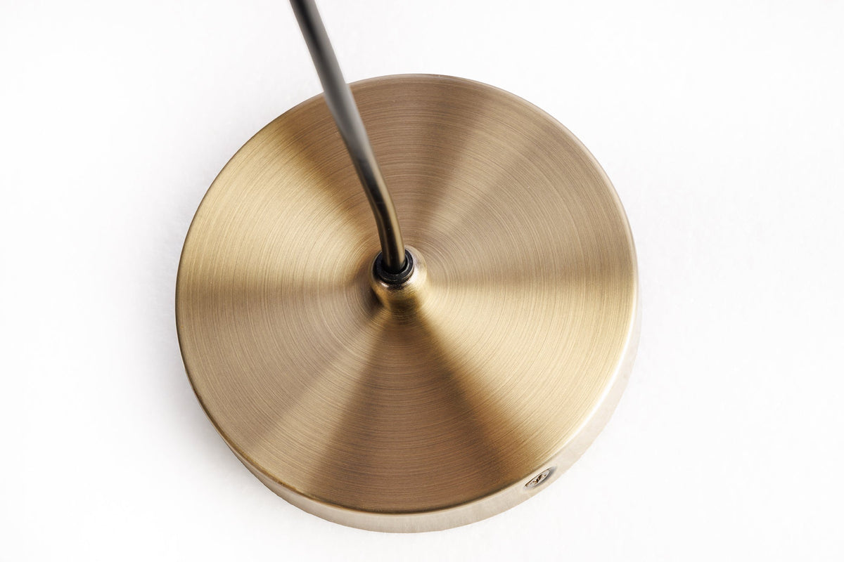 Lampe à suspension ronde ALVA 25cm en bois d’acacia naturel et en fer