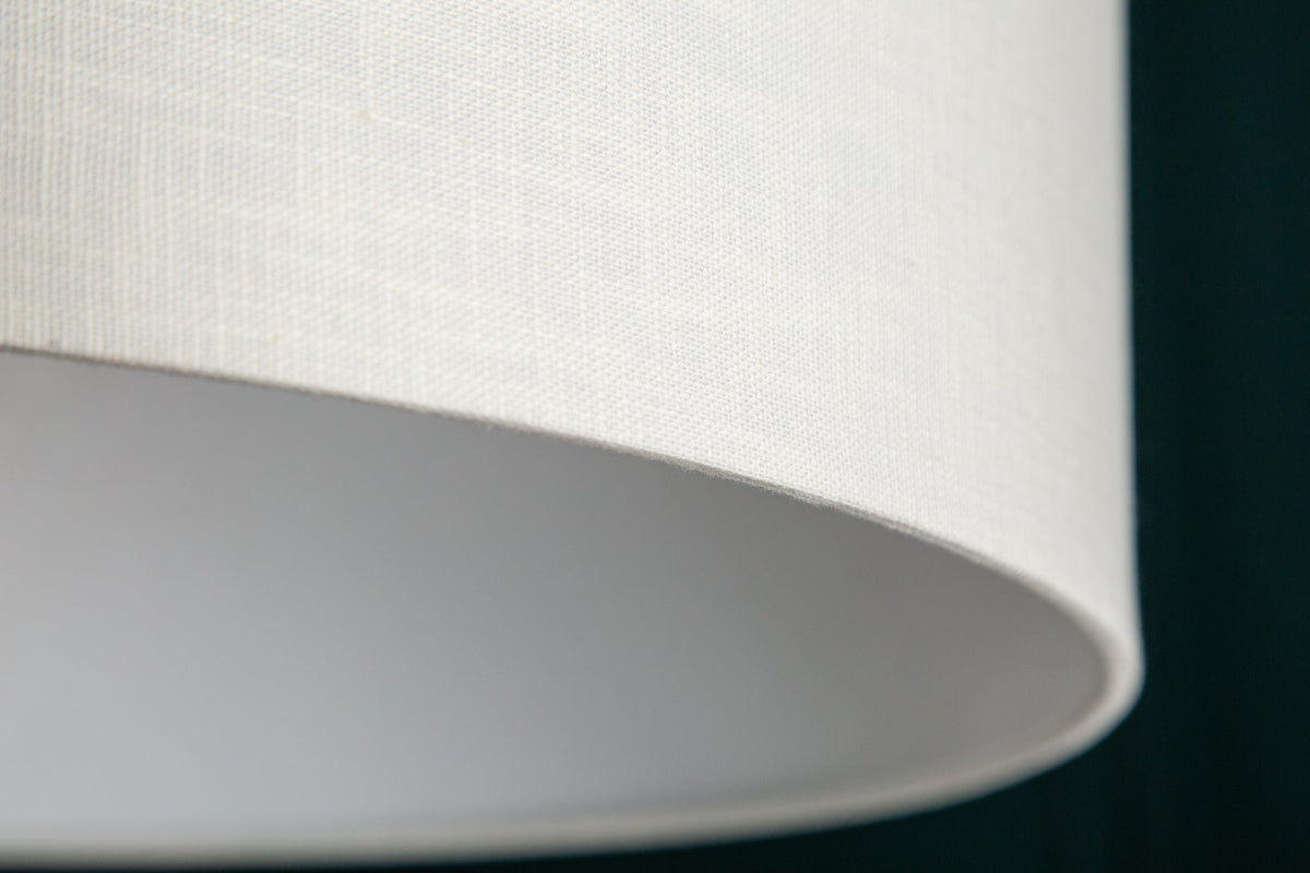 Lampe arc extensible LOUNGE DEAL 170-200cm lampadaire abat-jour en lin blanc
