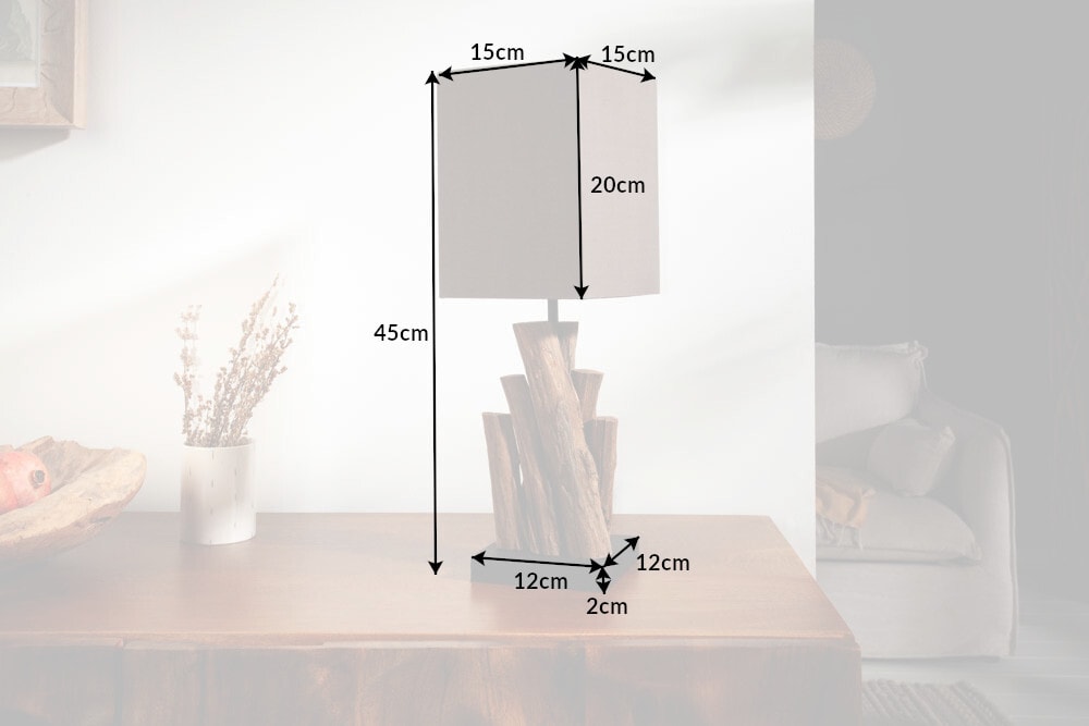 Dimensions de la table