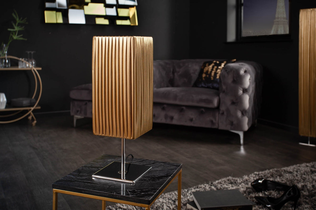 Lampe de table design moderne PARIS 43cm lampe de table dorée