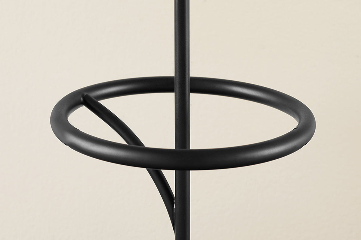 Lampe de table design WILDLIFE 75cm noir turquoise ronde sculptures de perroquet avec pied en marbre