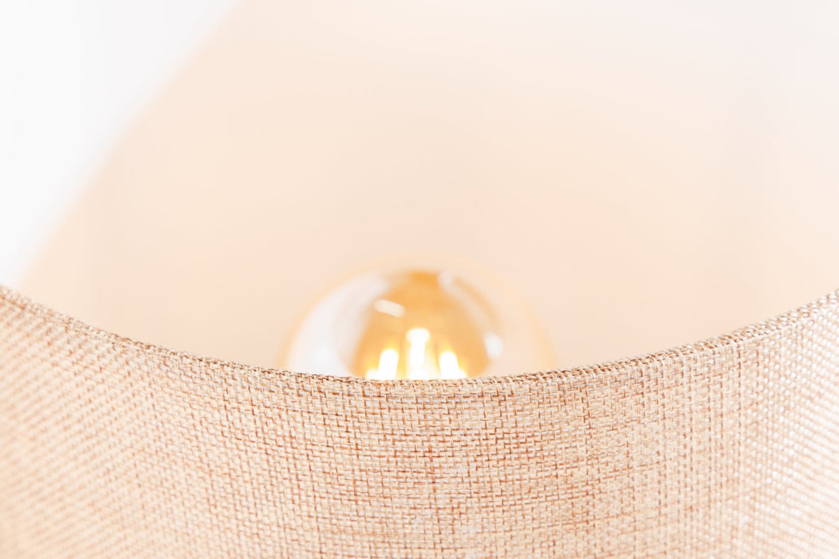 Lampe de table en bois flotté HYPNOTIC 60cm naturel Abat-jour en lin