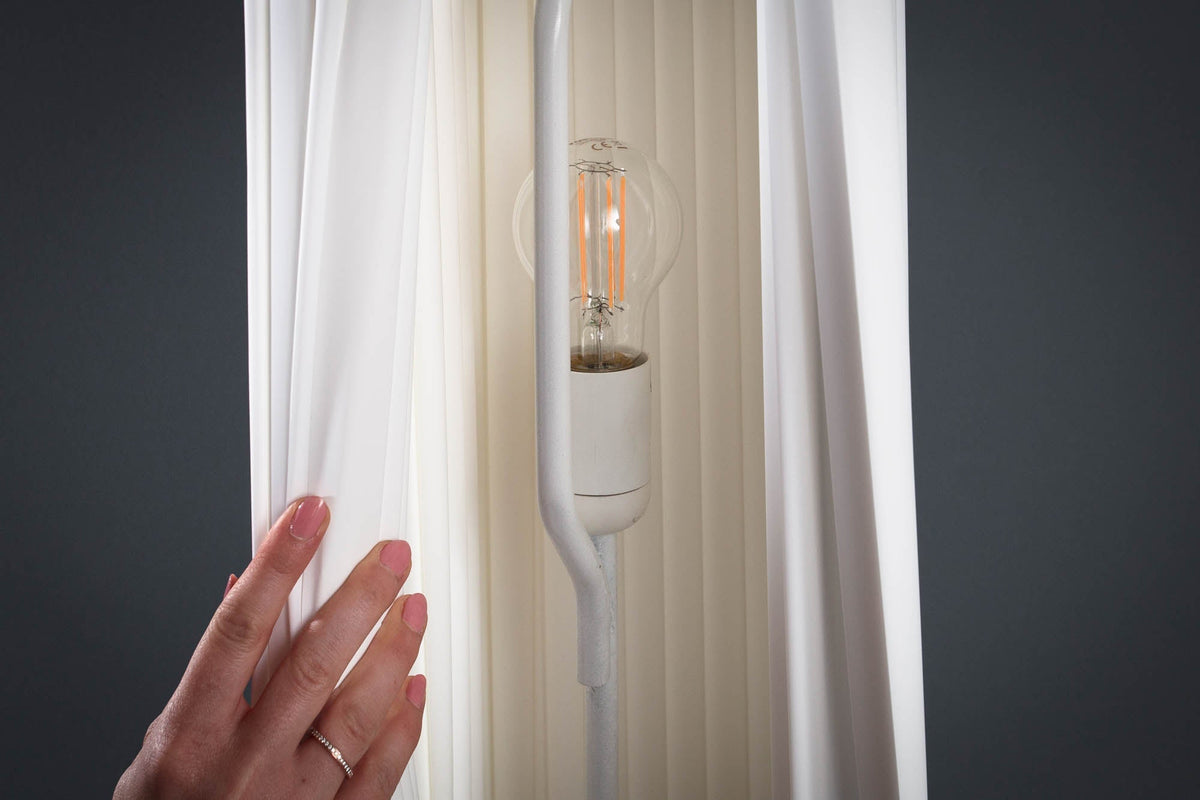 Lampe sur pied design moderne PARIS X 160cm blanche