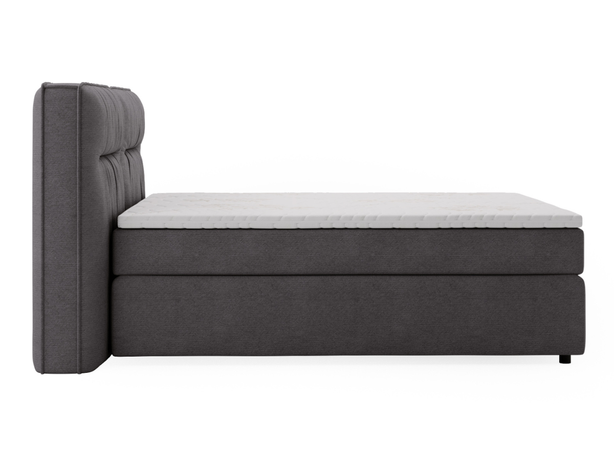 Lit complet lit Boxspring avec sommier matelas et surmatelas - NAVA