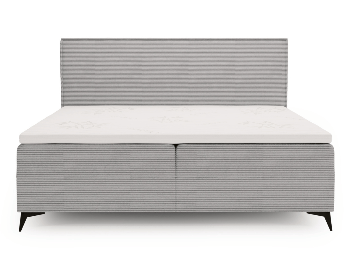 Lit complet lit Boxspring avec sommier matelas et surmatelas - ELSA