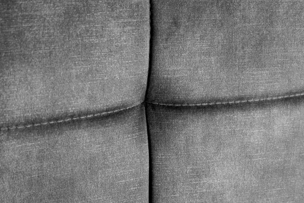 Lot de 2x Tabouret de bar réglable en hauteur MODENA gris velours métal noir pivotant