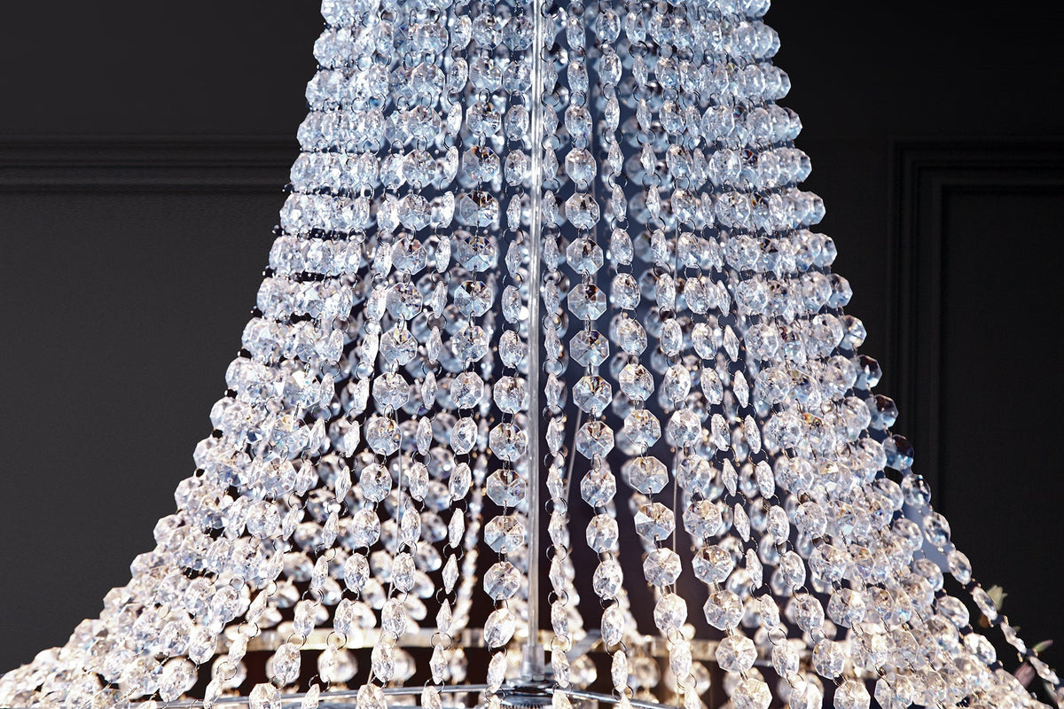 Lustre extravagant ROYAL XL 105cm lampe suspendue baroque