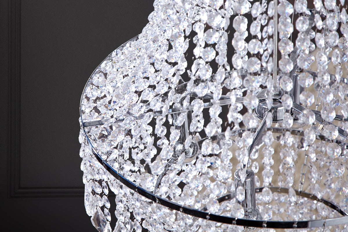 Lustre extravagant ROYAL XL 105cm lampe suspendue baroque