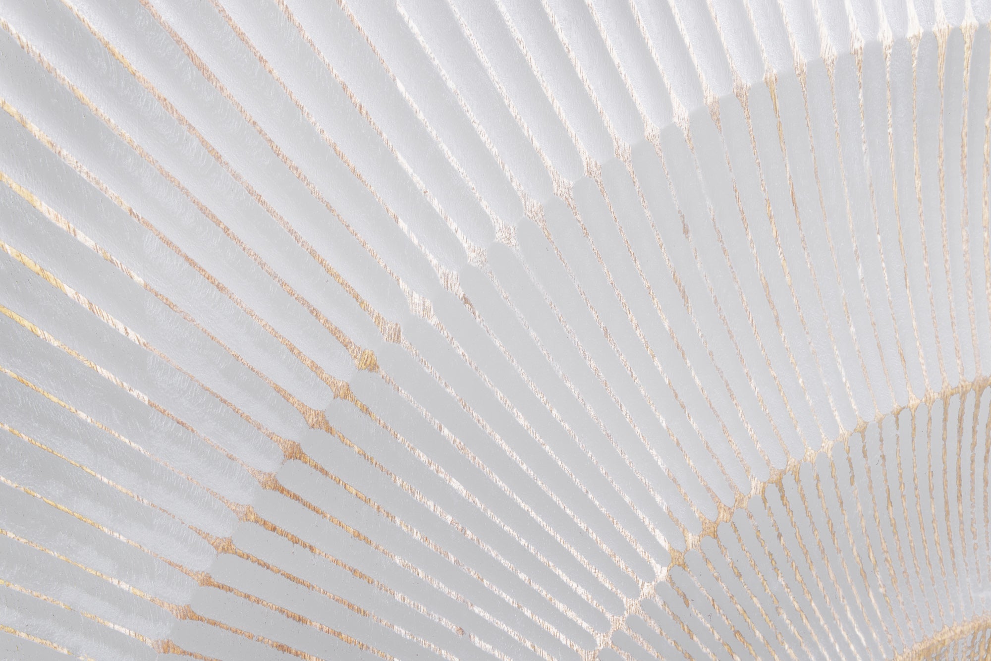 Meuble bar artisanal GOLDEN SUNSET 140cm or blanc en manguier massif