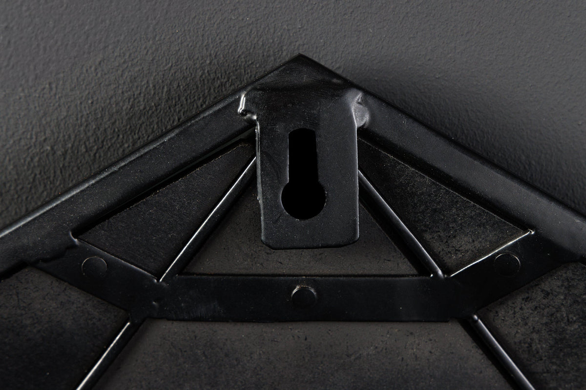 Miroir design DIAMOND 65cm métal noir fait main