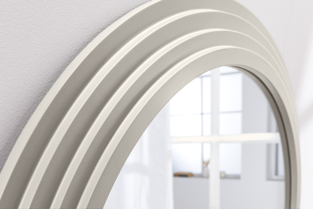 Miroir mural design ART DECO 160 cm blanc