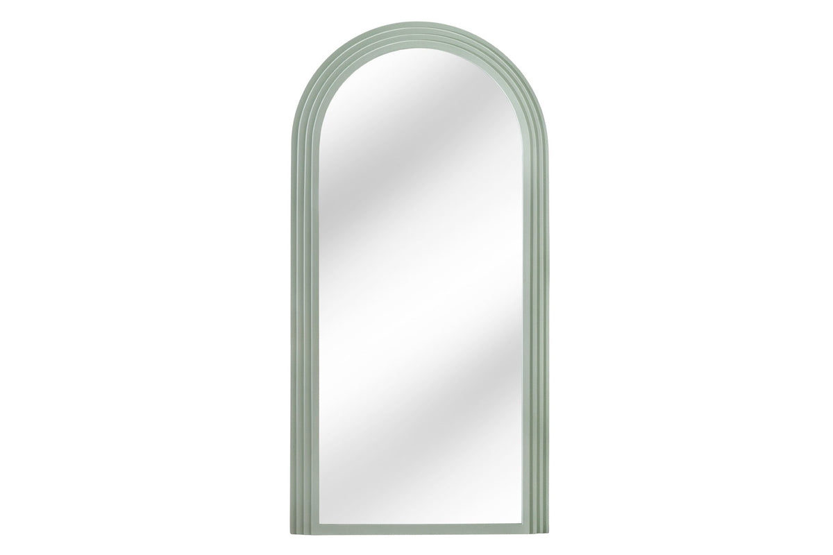 Miroir mural design ART DECO 160cm vert sauge