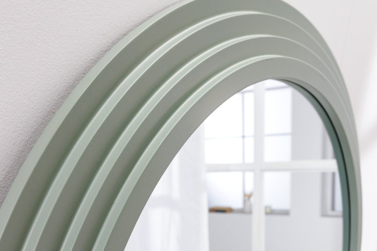 Miroir mural design ART DECO 160cm vert sauge