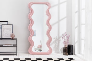 Miroir mural design CURVY 160cm rose