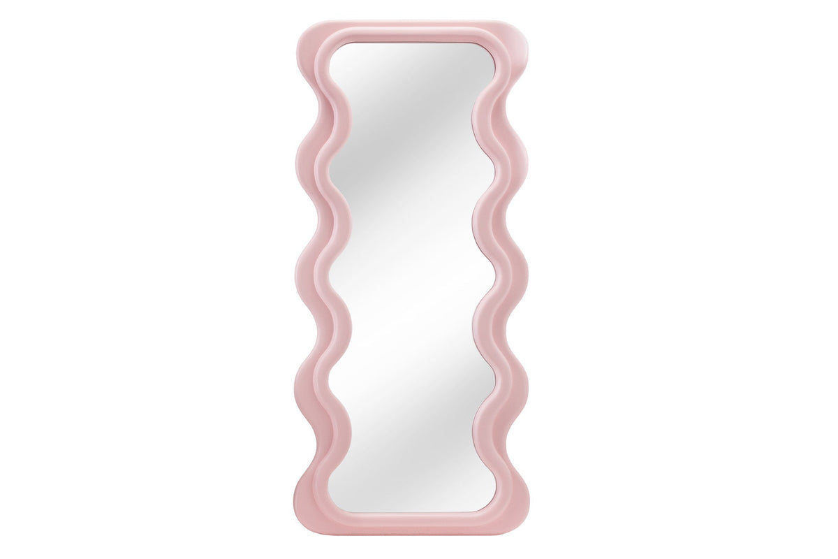 Miroir mural design CURVY 160cm rose