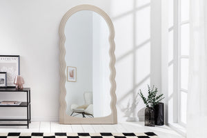 Miroir mural design WAVE 160cm grège
