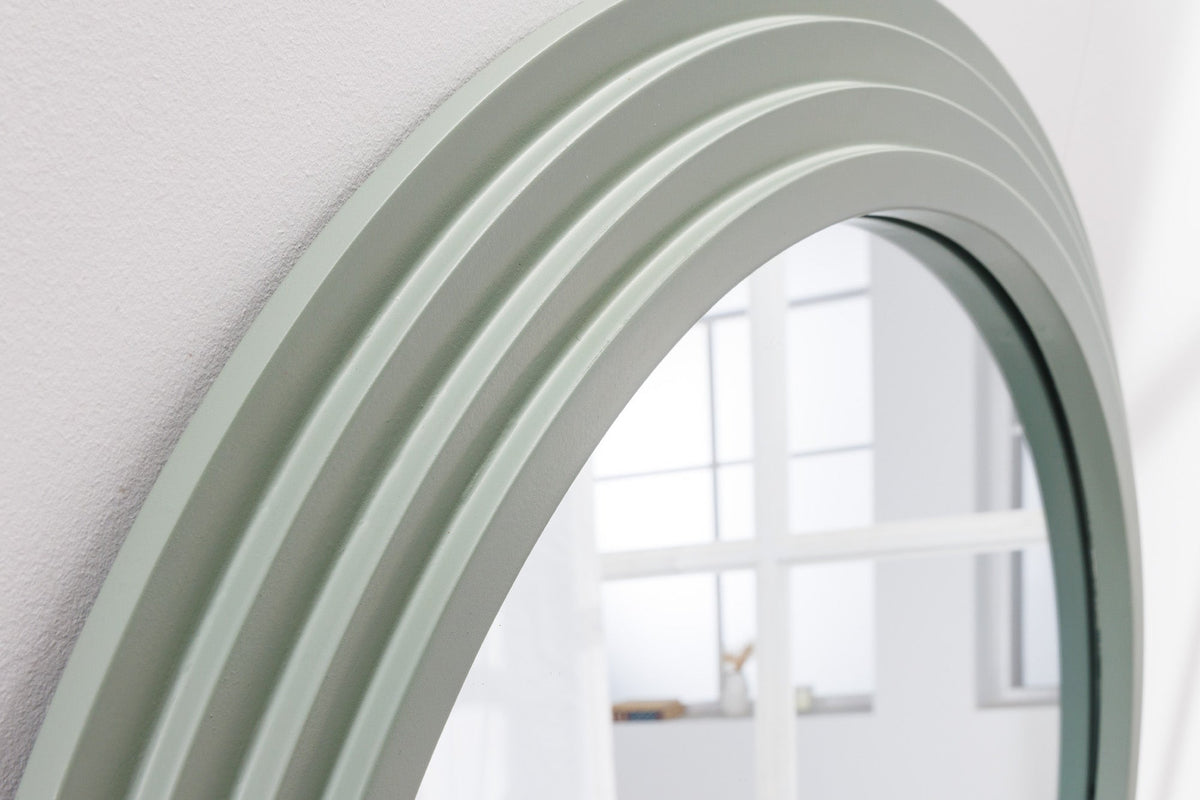 Miroir mural design WAVE 160cm vert sauge