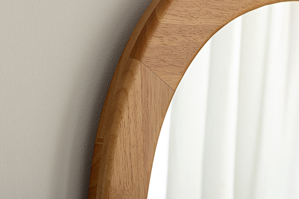 Miroir mural massif ORGANIC 165 cm design bois de chêne naturel